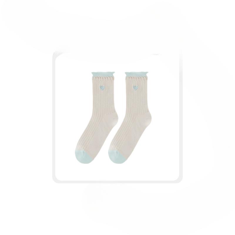 Женские осенние тонкие носки-трубы из хлопка с цветной вышивкой в виде завитков и сердечек 1 pair
Женские осенние тонкие носки-трубы из хлопка с цветной вышивкой в виде завитков и сердечек 1 pair