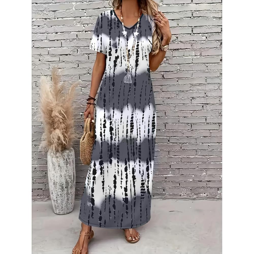 New Spring and Summer Retro Elegant Gray and White Color-Blocked Dress with V-Neck and Slightly Stretchy Fabric Suitable for All Seasons XL
New Spring and Summer Retro Elegant Gray and White Color-Blocked Dress with V-Neck and Slightly Stretchy Fabric Suitable for All Seasons XL