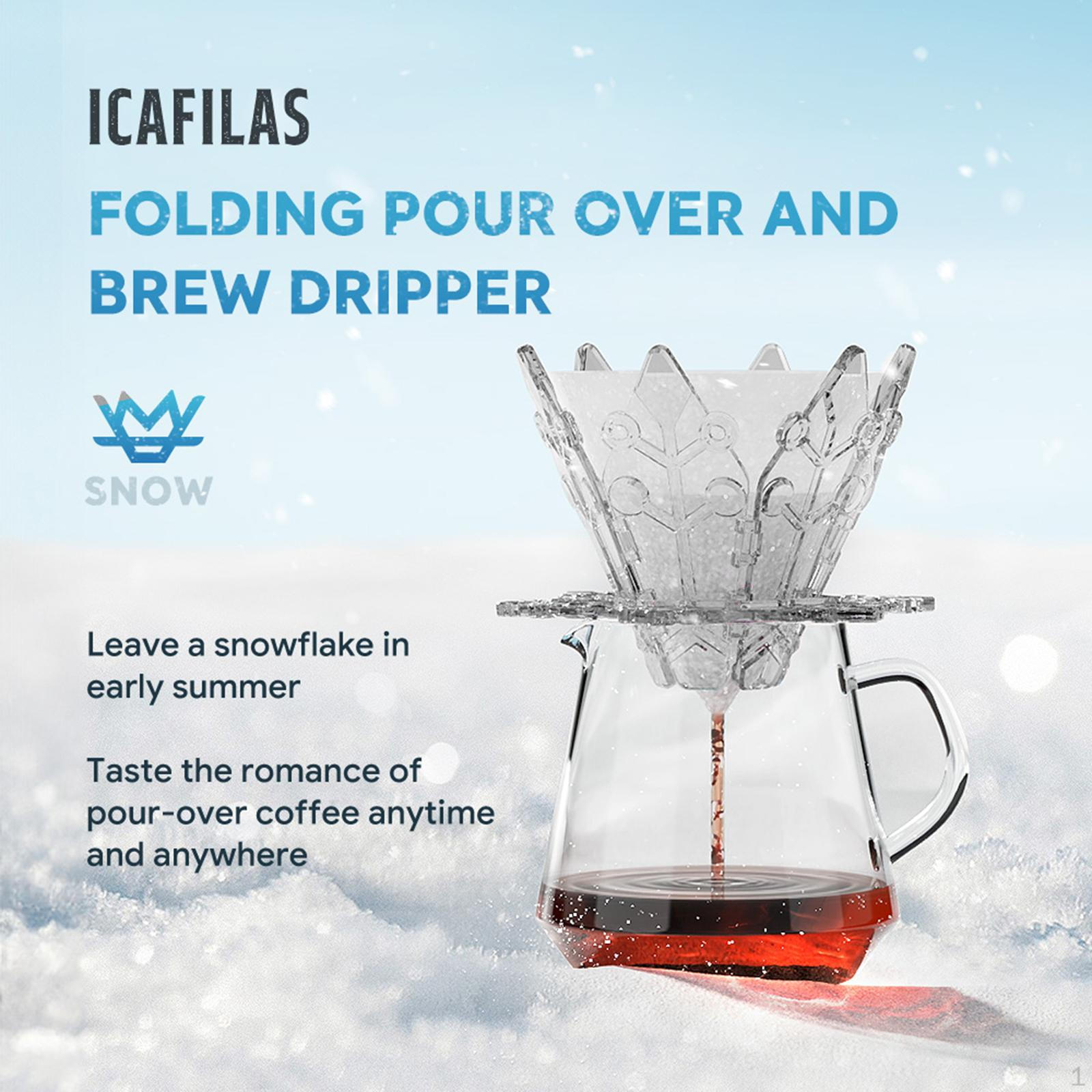 Modern and Practical Pour Over Coffee Maker with Reusable Filter Transparent
Modern and Practical Pour Over Coffee Maker with Reusable Filter Transparent