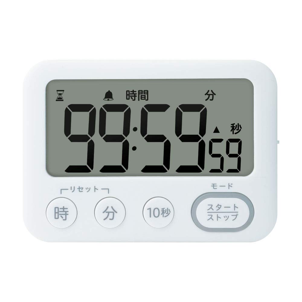 Sonic Timer Toki-Sapo 100-Hour Timer with Stand, Light-Up Notification, White, LV-3288-W
Sonic Timer Toki-Sapo 100-Hour Timer with Stand, Light-Up Notification, White, LV-3288-W