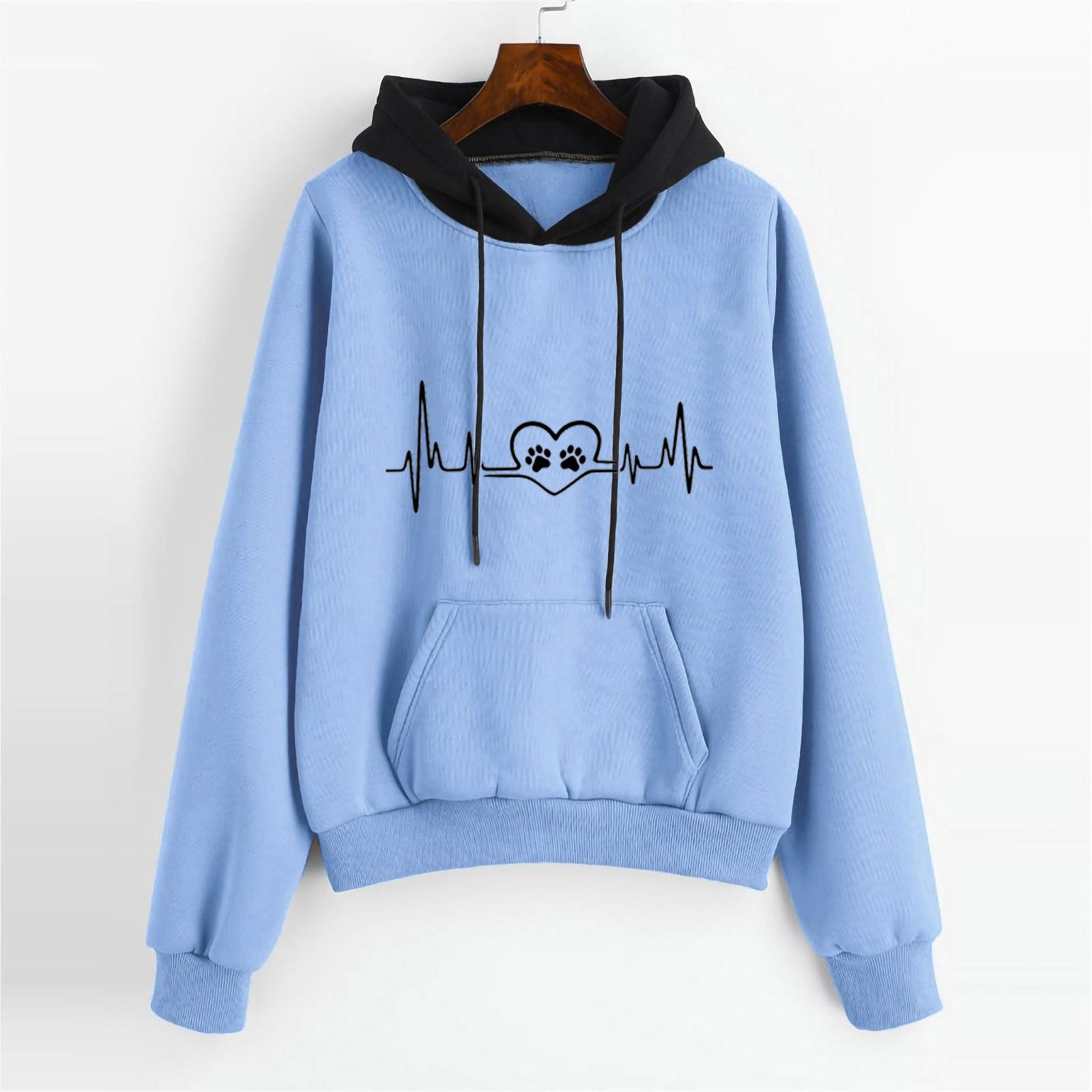 Women Fashion Long Sleeve Electrocardiogram Print Hoodie Pullover Top Sweatshirt XL синий
Women Fashion Long Sleeve Electrocardiogram Print Hoodie Pullover Top Sweatshirt XL синий