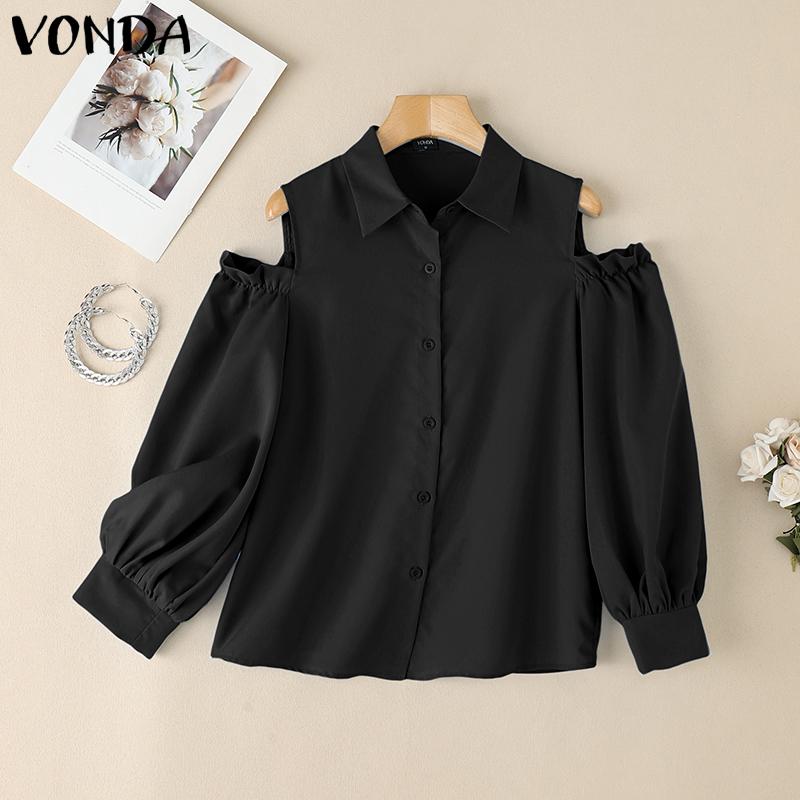 VONDA Женская блузка с рукавами 3/4-буф, открытыми плечами, повседневная, свободного кроя чёрный
VONDA Женская блузка с рукавами 3/4-буф, открытыми плечами, повседневная, свободного кроя чёрный