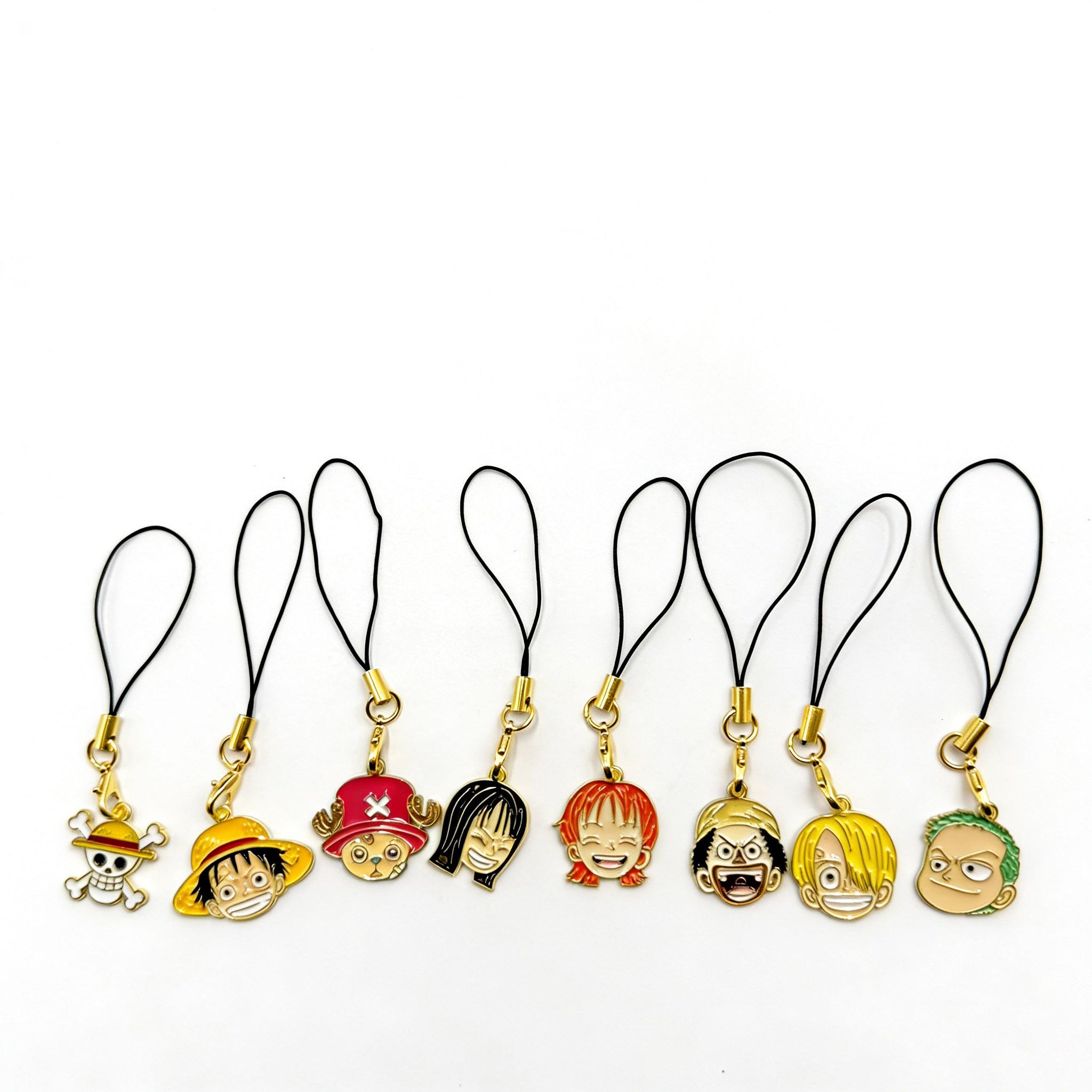 8pcs ONE PIECE Cartoon Monkey D. Luffy Nami Keychain Phone Chain Key Lanyard Schoolbag Decoration Kawaii Bag Key Chain Jewelry
8pcs ONE PIECE Cartoon Monkey D. Luffy Nami Keychain Phone Chain Key Lanyard Schoolbag Decoration Kawaii Bag Key Chain Jewelry