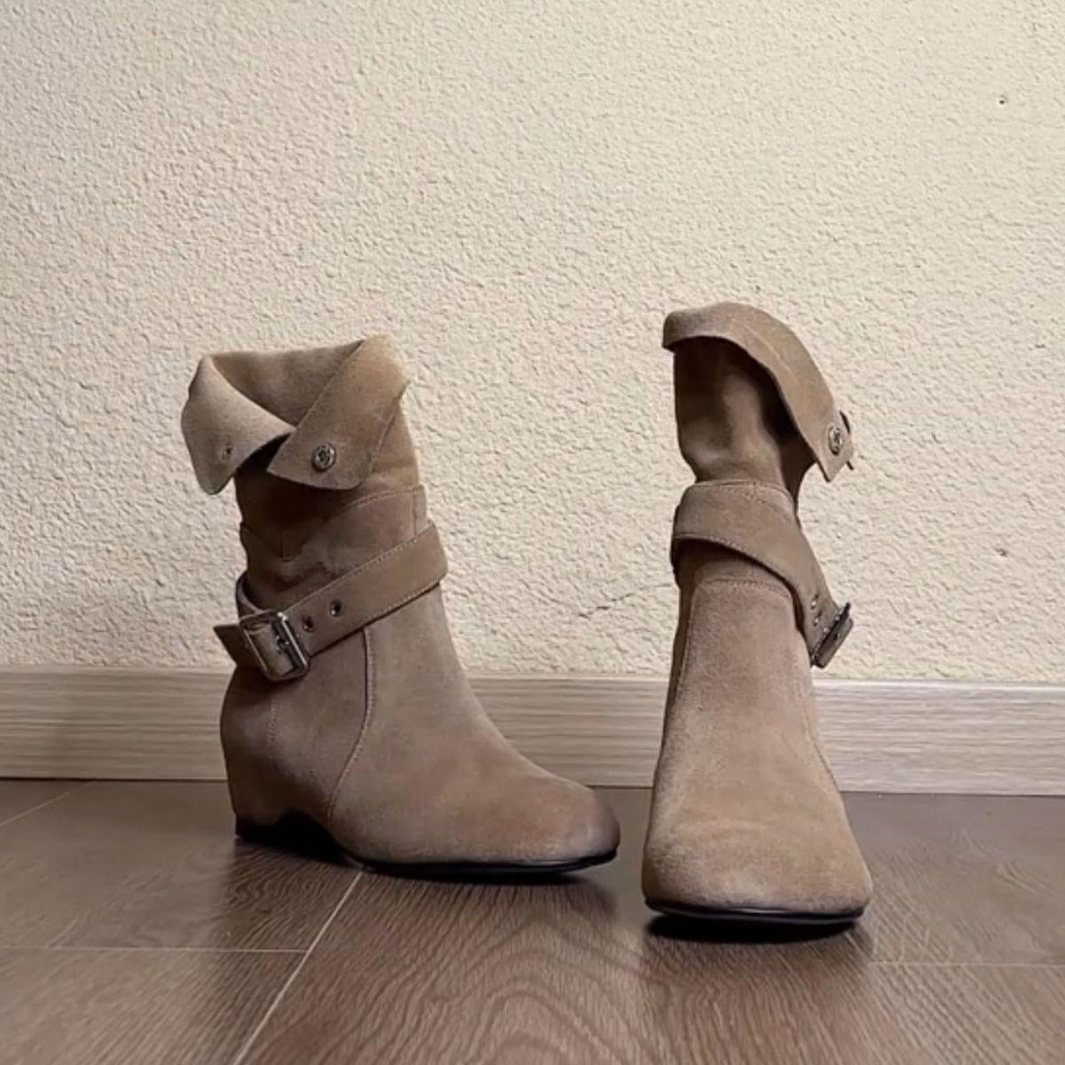 Fashion versatile Martin boots niche fashionable western boots women s belt buckle two wear matte pile boots heightening short boots women 40
Fashion versatile Martin boots niche fashionable western boots women s belt buckle two wear matte pile boots heightening short boots women 40