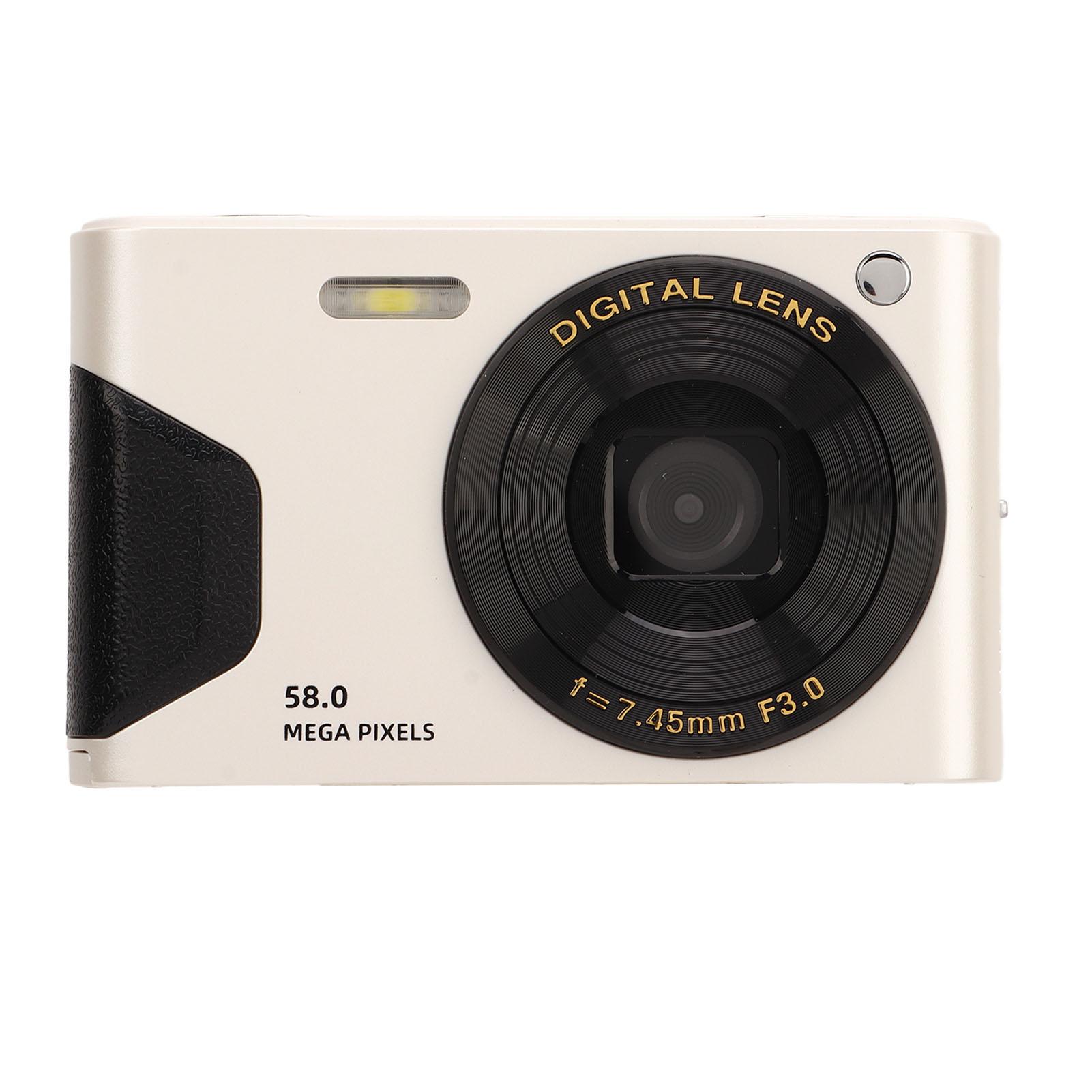 58MP Pixel Digital Camera 4K HD Smart Camera Timing Photo Face Recognition Auto Focus Camera with білий
58MP Pixel Digital Camera 4K HD Smart Camera Timing Photo Face Recognition Auto Focus Camera with білий