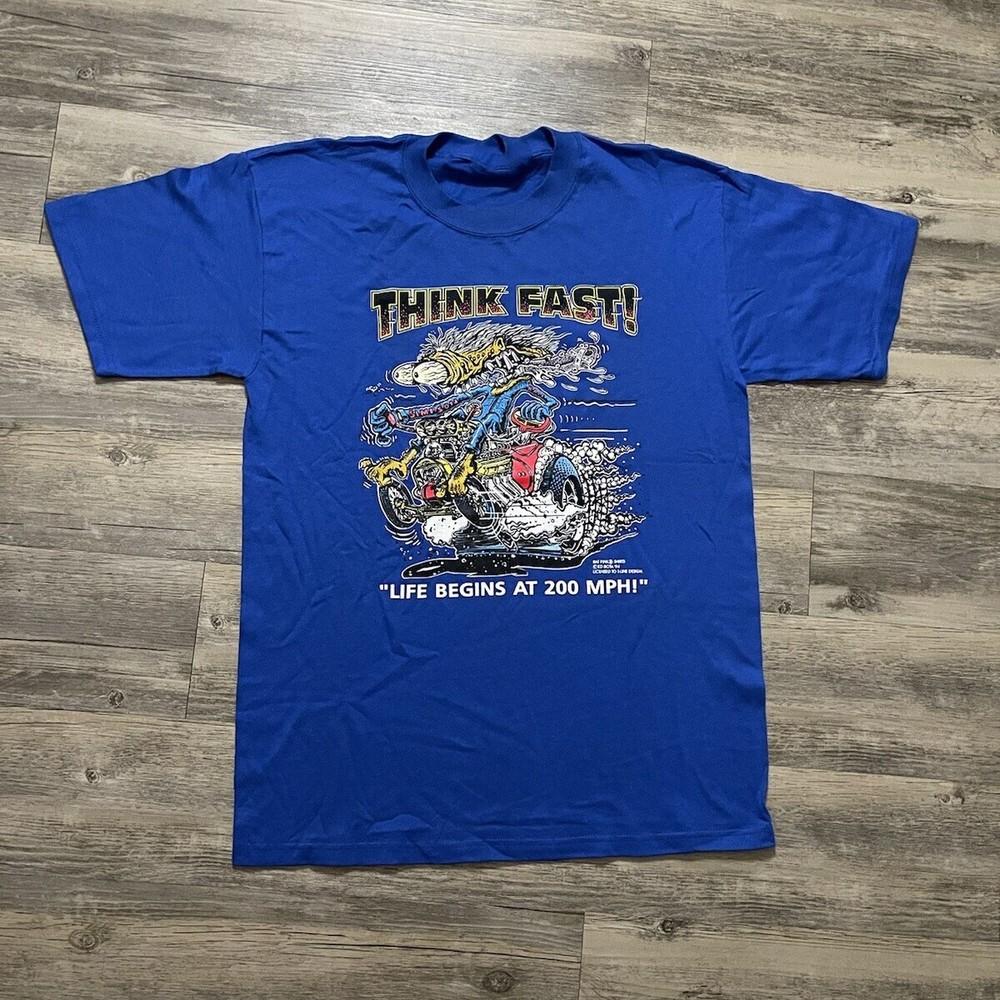 New Rare 1994 Original Rat Fink Think Fast Gift For Fans Unisex S-5XL Shirt SS12 Unisex T-Shirt L
New Rare 1994 Original Rat Fink Think Fast Gift For Fans Unisex S-5XL Shirt SS12 Unisex T-Shirt L