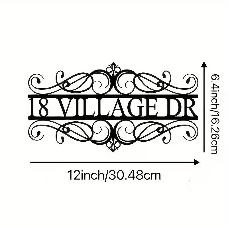 Customizable Metal House Number Sign - Personalized Outdoor Address Plaque, Iron Reusable/Removable for House Numbers 30.48cm чёрный
Customizable Metal House Number Sign - Personalized Outdoor Address Plaque, Iron Reusable/Removable for House Numbers 30.48cm чёрный