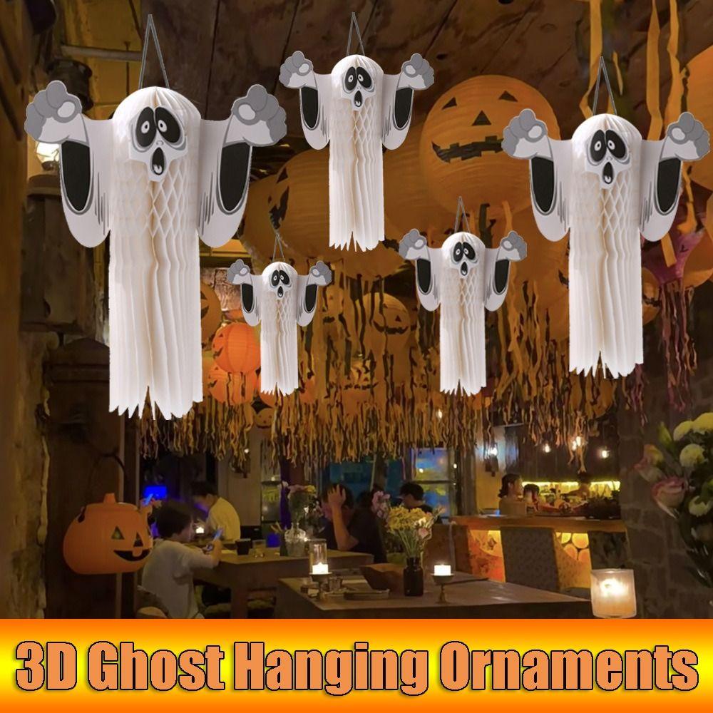 Haunted House 3D Ghost Hanging Ornaments Bar Halloween Fun Shroud Decoration Large ghost
Haunted House 3D Ghost Hanging Ornaments Bar Halloween Fun Shroud Decoration Large ghost
