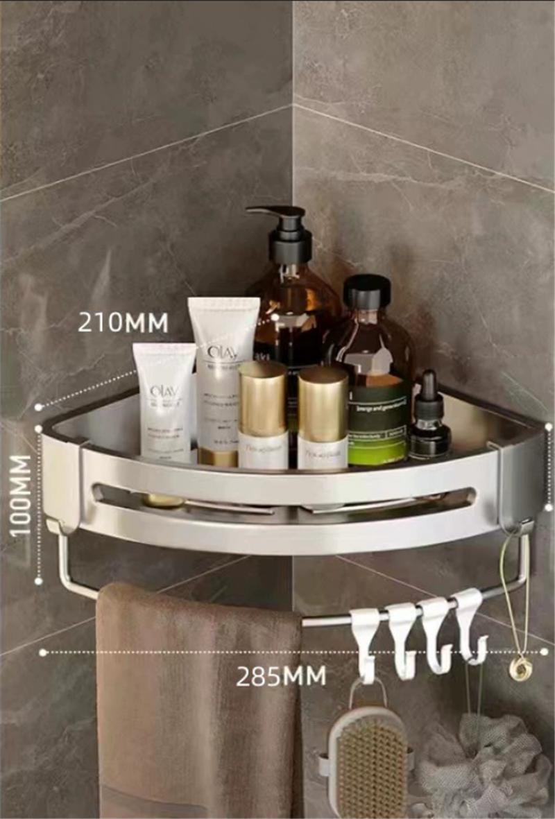 Black Bathroom Shelf Bath Shower Shelf Aluminum Siver Bathroom Corner shelf Wall Mounted Aluminum Kitchen Storage holder
Black Bathroom Shelf Bath Shower Shelf Aluminum Siver Bathroom Corner shelf Wall Mounted Aluminum Kitchen Storage holder