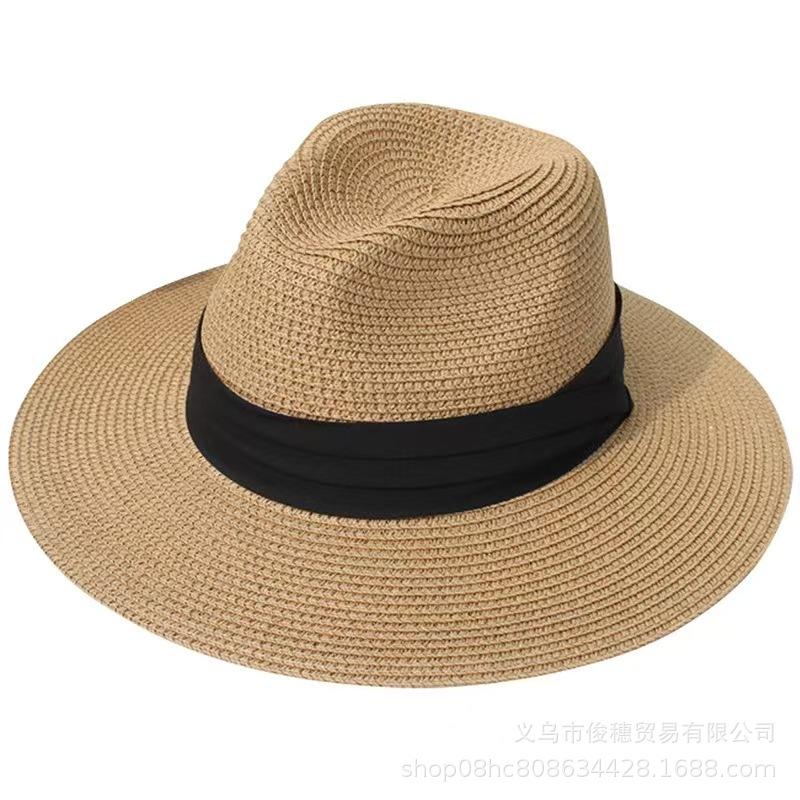 Straw Hat European and American Style Flat-brimmed Jazz Top Hat Men s and Women s Versatile Panama Summer Travel Sun Hat single code хаки
Straw Hat European and American Style Flat-brimmed Jazz Top Hat Men s and Women s Versatile Panama Summer Travel Sun Hat single code хаки