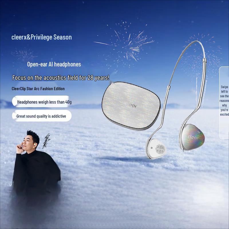 Cleer Open-Ear AI Bluetooth Headphones with Dolby Audio
Cleer Open-Ear AI Bluetooth Headphones with Dolby Audio
