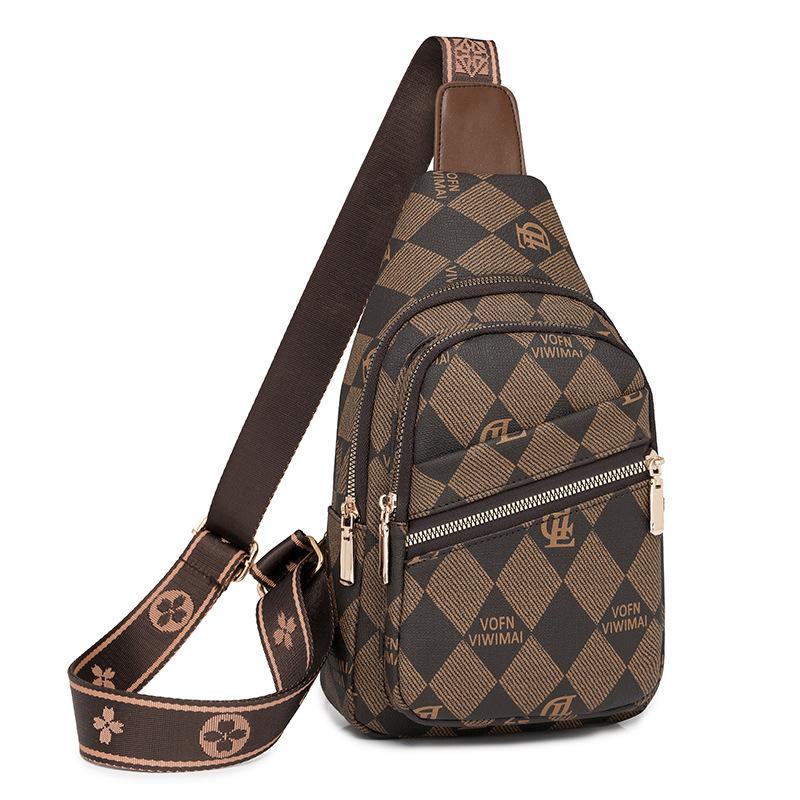 Нагрудная сумка, большая вместимость, многослойная дорожная сумка для отдыха на открытом воздухе, женская водоотталкивающая сумка через плечо коричневый
Нагрудная сумка, большая вместимость, многослойная дорожная сумка для отдыха на открытом воздухе, женская водоотталкивающая сумка через плечо коричневый