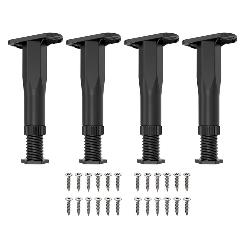 AEE4-4PCS Adjustable Bed Frame Support Legs ( 8.3In-14.5In), Frame Center Slats Heavy Support Leg,For Frame/Sofa/Chair/Table чорний
AEE4-4PCS Adjustable Bed Frame Support Legs ( 8.3In-14.5In), Frame Center Slats Heavy Support Leg,For Frame/Sofa/Chair/Table чорний