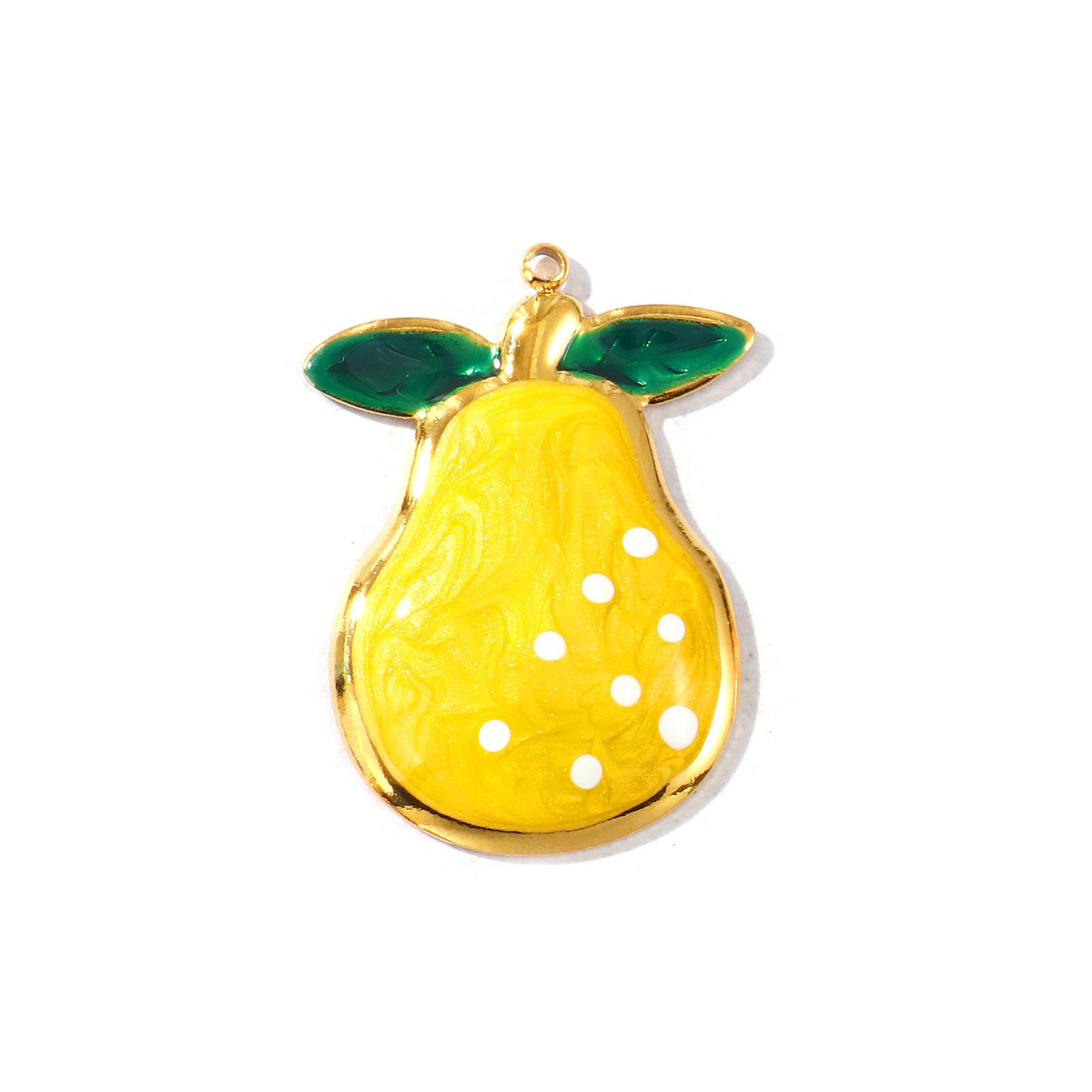 2 Piece 304 Stainless Steel Charms Multicolor Enamel Fruit Peach Apple Pear Strawberry 18K Gold Plated Pendants DIY Necklace
2 Piece 304 Stainless Steel Charms Multicolor Enamel Fruit Peach Apple Pear Strawberry 18K Gold Plated Pendants DIY Necklace