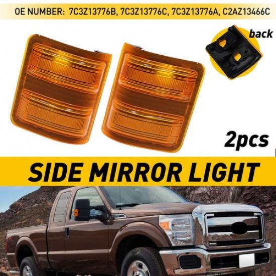 2Pcs Side Tow Mirror Turn Signal Light Lens Amber For Ford Truck F250 F350 F450
2Pcs Side Tow Mirror Turn Signal Light Lens Amber For Ford Truck F250 F350 F450