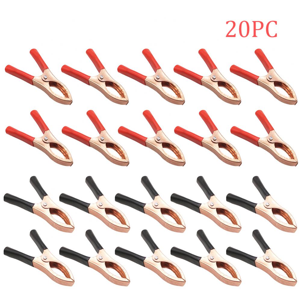 20Pcs 30A Red + Black 70mm Crocodile Car Caravan Van Battery Test Lead Clips Best Promotion Alligator Clips Connector Plug Power CHINA
20Pcs 30A Red + Black 70mm Crocodile Car Caravan Van Battery Test Lead Clips Best Promotion Alligator Clips Connector Plug Power CHINA