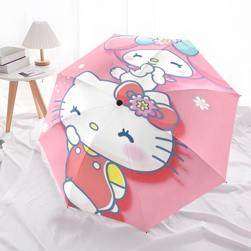 1pc Hello Kitty My Melody Automatic Folding Umbrella - Portable 3-Fold Design with 8-Bone Iron Frame, Perfect for Outdoor Use, Festive Gifts, Travel,
1pc Hello Kitty My Melody Automatic Folding Umbrella - Portable 3-Fold Design with 8-Bone Iron Frame, Perfect for Outdoor Use, Festive Gifts, Travel,
