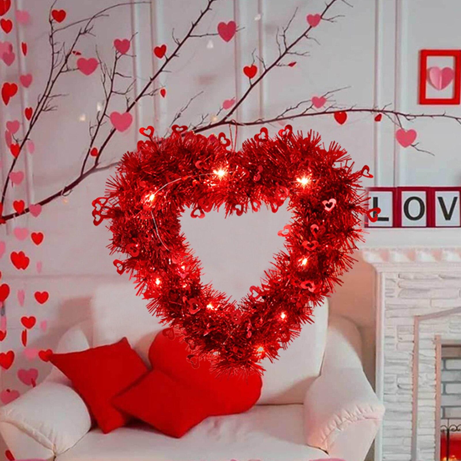 Valentine s Day Heart Wreath With Led Lights Madder Garland Front Door Window Mantel Decoration Heart Shaped Wreath
Valentine s Day Heart Wreath With Led Lights Madder Garland Front Door Window Mantel Decoration Heart Shaped Wreath