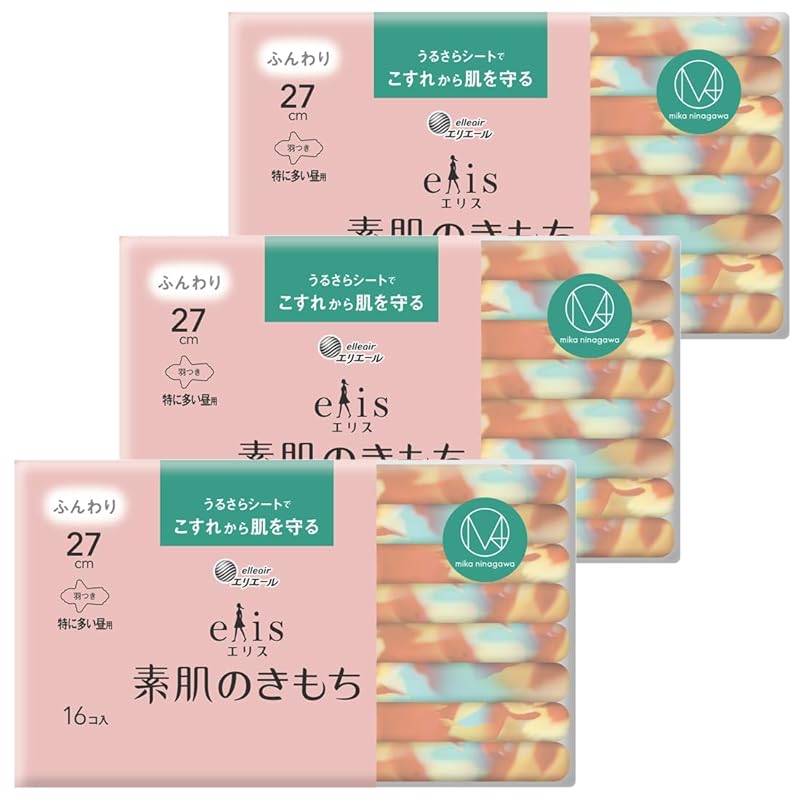 Ellis M/mika ninagawa collaboration design 4th edition Feeling of bare skin with wings 27cm (especially for daytime use) 48 sheets (16 sheets x 3
Ellis M/mika ninagawa collaboration design 4th edition Feeling of bare skin with wings 27cm (especially for daytime use) 48 sheets (16 sheets x 3