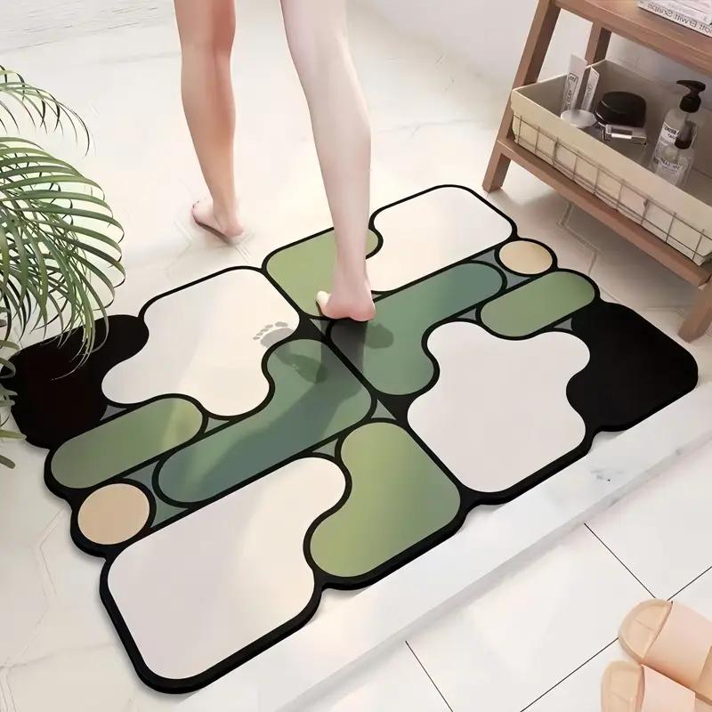 Special-shaped bathroom diatom mud floor mat household absorbent mat bathtub side anti-slip mat toilet door mat entrance mat 400MMx600MM
Special-shaped bathroom diatom mud floor mat household absorbent mat bathtub side anti-slip mat toilet door mat entrance mat 400MMx600MM