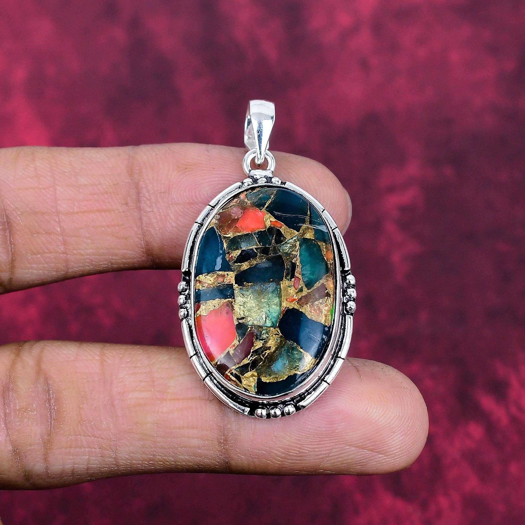 Кулон з бірюзи, Ювелірний виріб з дорогоцінного каміння, Кулон з чистого стерлінгового срібла 925 проби, Подарунок для жінок, Ручний виготовлення 1.77 Inches
Кулон з бірюзи, Ювелірний виріб з дорогоцінного каміння, Кулон з чистого стерлінгового срібла 925 проби, Подарунок для жінок, Ручний виготовлення 1.77 Inches