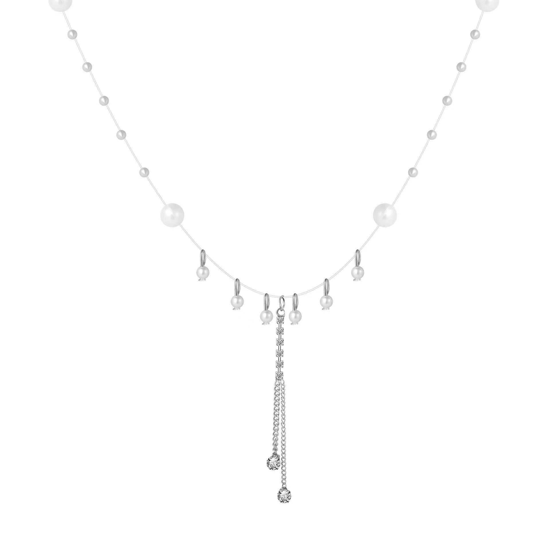 Pearl fringed pendant necklace design sense niche collarbone chain new versatile neck chain accessories
Pearl fringed pendant necklace design sense niche collarbone chain new versatile neck chain accessories