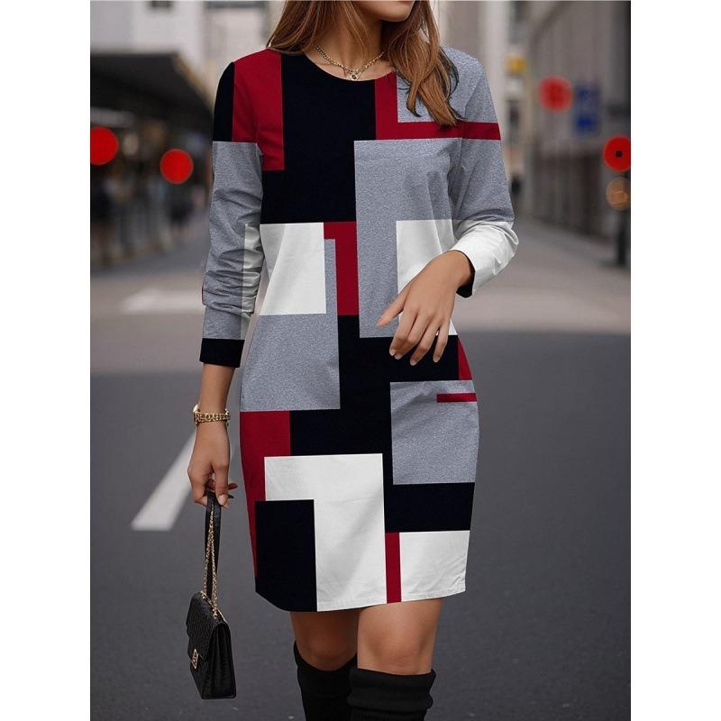 IHUASU Fashion Autumn Winter Long Sleeve O-Neck Casual Dresses XXXL сірий колір
IHUASU Fashion Autumn Winter Long Sleeve O-Neck Casual Dresses XXXL сірий колір