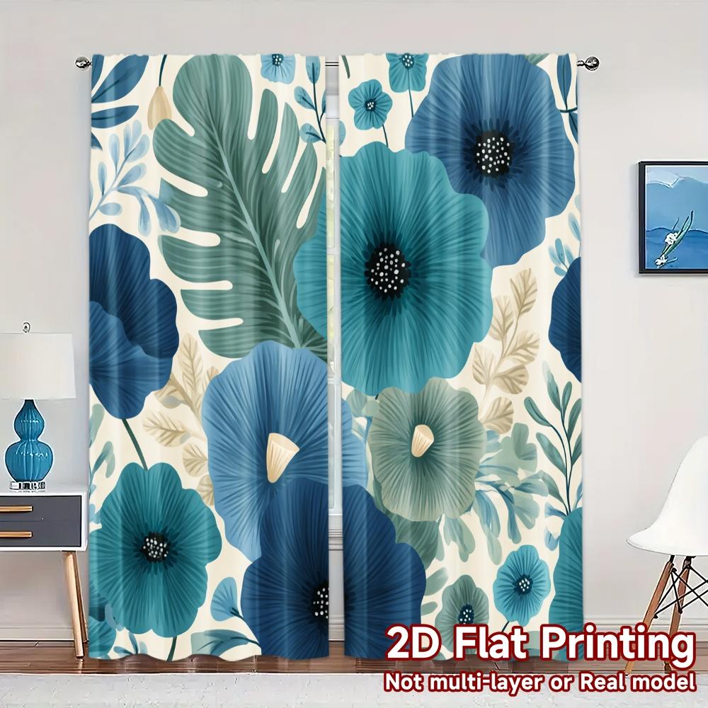 Set Of 2 Modern Flat Printing Curtains Without Rod Floral Leaf Design Fashionable Curtainments During Women Is Day Curtain Made Polyester W100*H70(CM)-Grommet top&1PCS
Set Of 2 Modern Flat Printing Curtains Without Rod Floral Leaf Design Fashionable Curtainments During Women Is Day Curtain Made Polyester W100*H70(CM)-Grommet top&1PCS