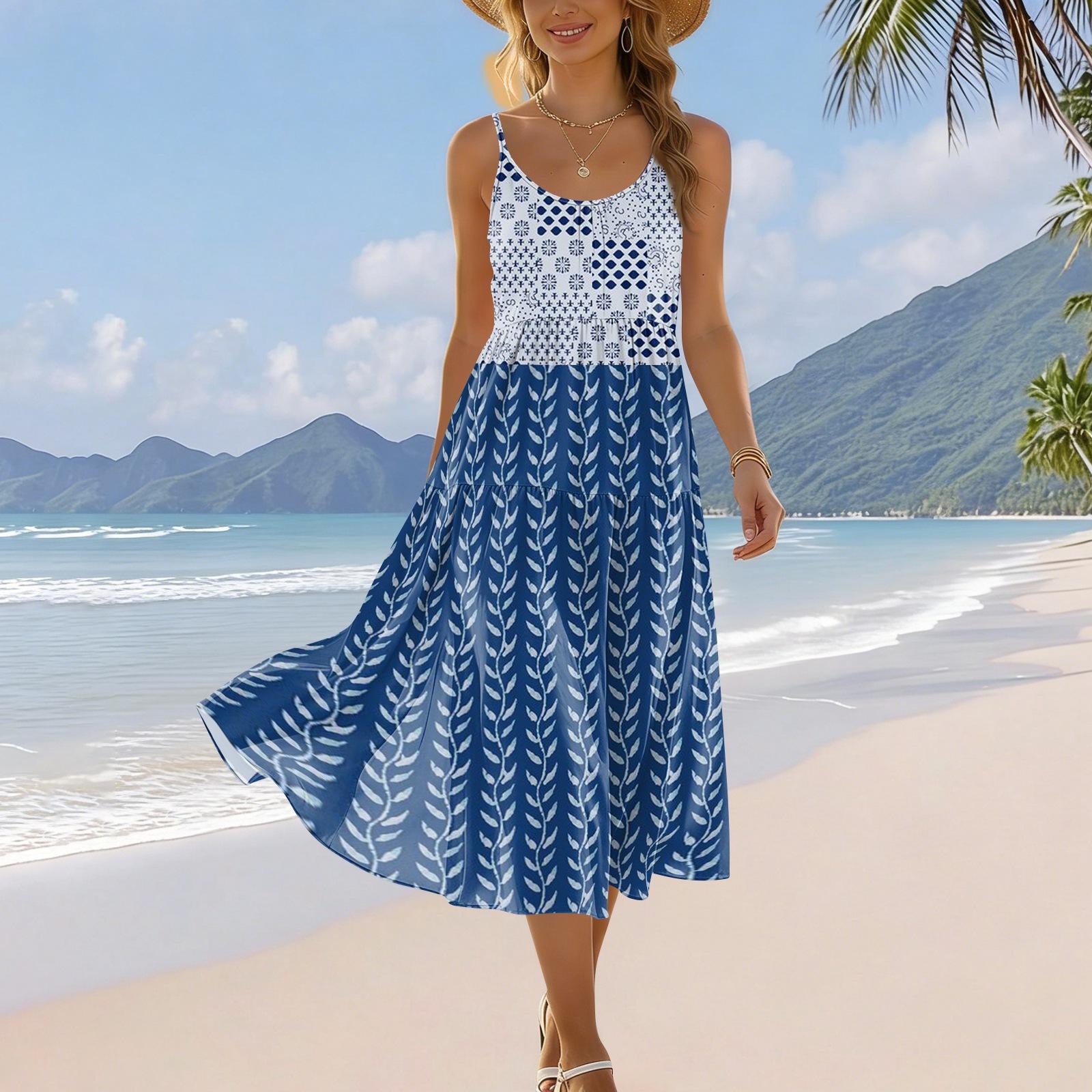Women s Summer Floral Print Adjustable Strap Bohemian Casual Beach Holiday Sundress with Pockets Sleeveless Midi Dress XXL
Women s Summer Floral Print Adjustable Strap Bohemian Casual Beach Holiday Sundress with Pockets Sleeveless Midi Dress XXL