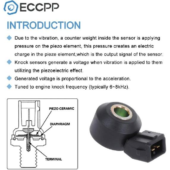 ECCPP Knock Detonation Sensor with Harness Fits for Subaru Impreza Legacy SVX,22060-AA030 SU4988, 90 91 92 93 94 95 96 97, 1.8L 2.2L 2.5L 3.3L
ECCPP Knock Detonation Sensor with Harness Fits for Subaru Impreza Legacy SVX,22060-AA030 SU4988, 90 91 92 93 94 95 96 97, 1.8L 2.2L 2.5L 3.3L