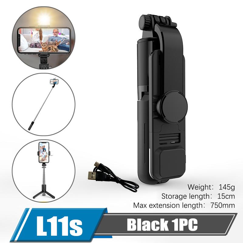 Штатив для селфи-палки 75 см с беспроводным Bluetooth-пультом дистанционного управления, заполняющим светом, портативная подставка для телефона с функцией потоковой передачи видеозаписи L11s чёрный
Штатив для селфи-палки 75 см с беспроводным Bluetooth-пультом дистанционного управления, заполняющим светом, портативная подставка для телефона с функцией потоковой передачи видеозаписи L11s чёрный