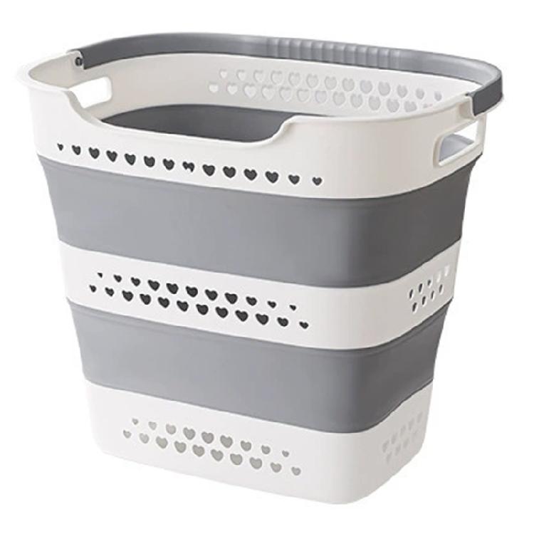Portable Foldable Storage Container/Organizer Laundry Hamper Basket Space Saving Folding Plastic Laundry Baskets 1
Portable Foldable Storage Container/Organizer Laundry Hamper Basket Space Saving Folding Plastic Laundry Baskets 1