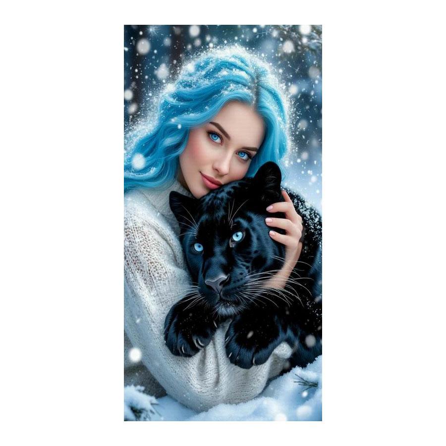 Women and Black Panther Large Size Diamond Painting New Collection Animals Lion Diy Full Drill Rhinestone Embroidery Mosaic Cross Stitch Kits Round drill 30x60cm
Women and Black Panther Large Size Diamond Painting New Collection Animals Lion Diy Full Drill Rhinestone Embroidery Mosaic Cross Stitch Kits Round drill 30x60cm