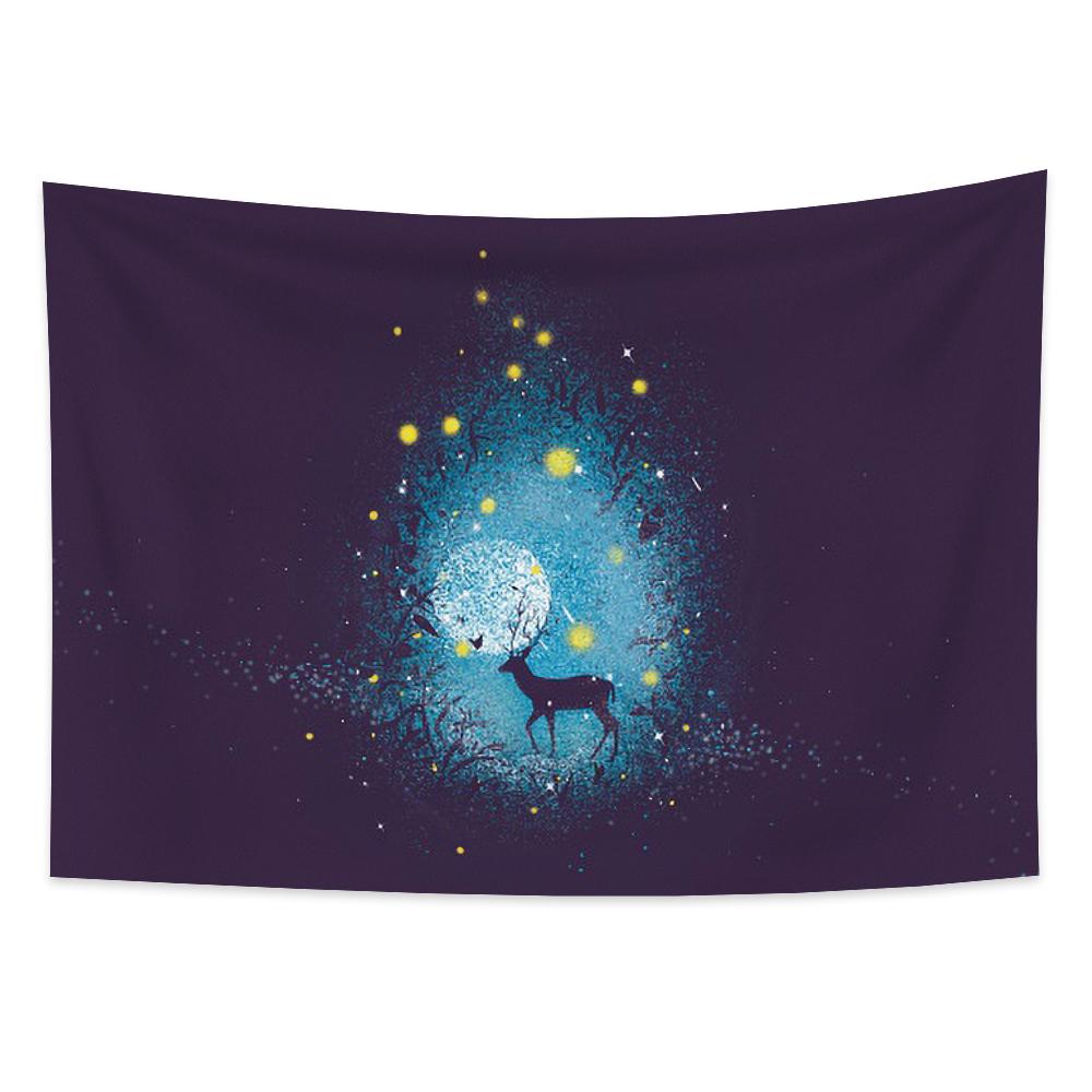 Night Forest Moon Firefly Elk Tapestry Wall Hanging Wall Art Decor Living Room Bedroom Dorm Room Aesthetics Home Decor
Night Forest Moon Firefly Elk Tapestry Wall Hanging Wall Art Decor Living Room Bedroom Dorm Room Aesthetics Home Decor