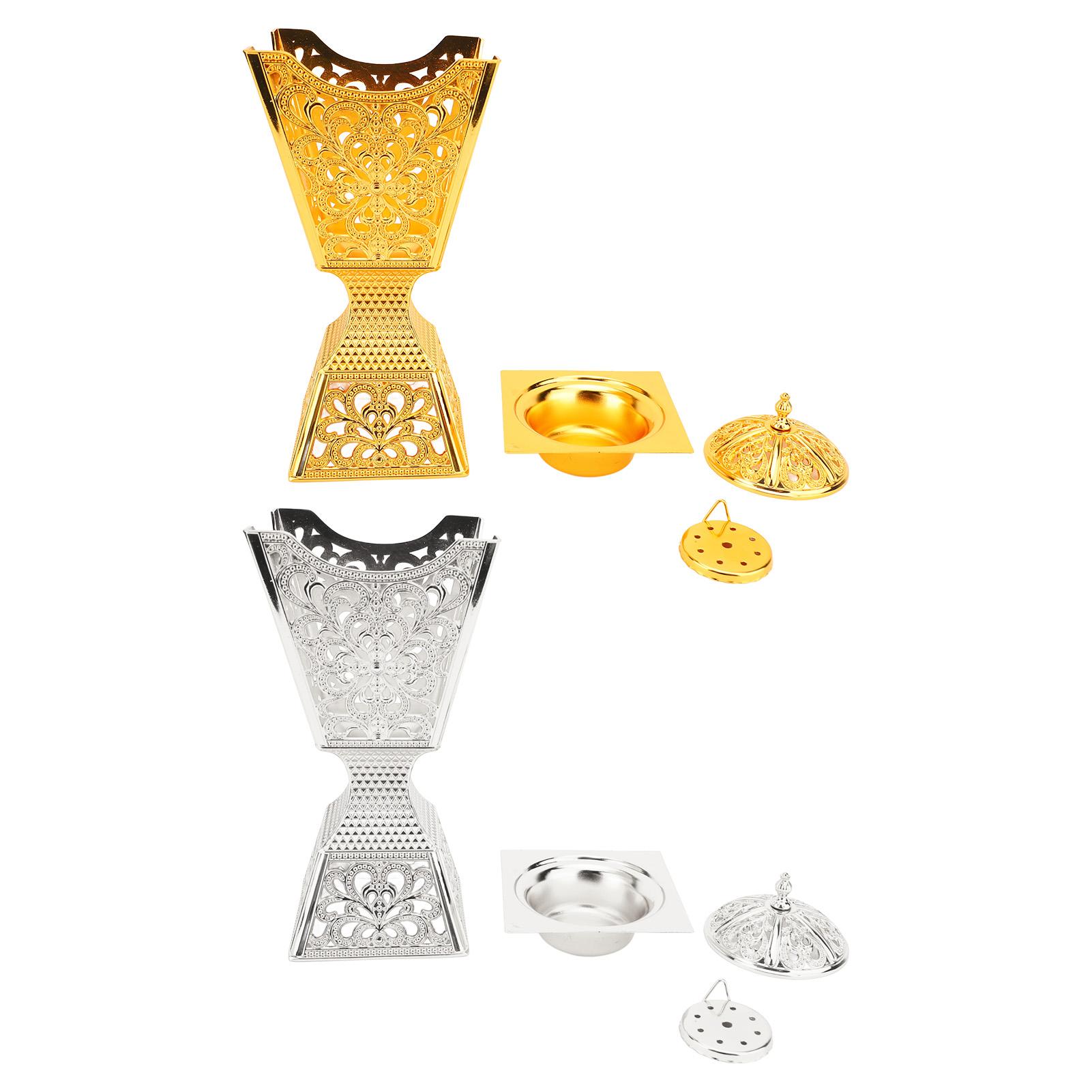 Frankincense Resin Incense Burner Portable Exquisite Alloy Indoor Aroma Burner for Home Gold
Frankincense Resin Incense Burner Portable Exquisite Alloy Indoor Aroma Burner for Home Gold