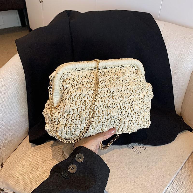 Handmade Straw Bags Woven Hand-held Small Crowd Dinner Cloud Beach Cross-slung Dumpling 30x18x10
Handmade Straw Bags Woven Hand-held Small Crowd Dinner Cloud Beach Cross-slung Dumpling 30x18x10