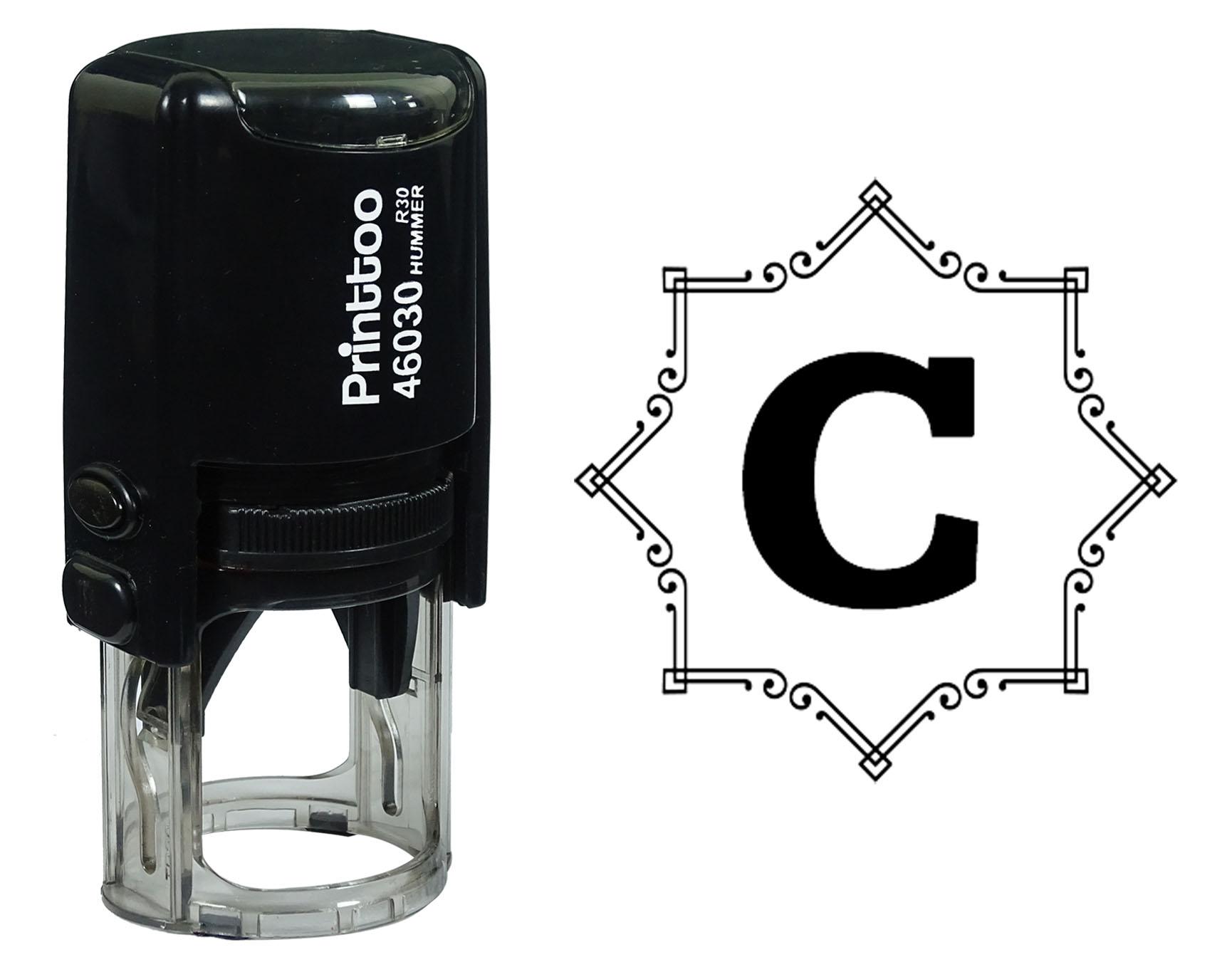 Printtoo Octagon Celtic Swirl Frame Alphabet C Monogram Self Inking Rubber Stamp Office 30 mm Diameter (Approx) чёрный
Printtoo Octagon Celtic Swirl Frame Alphabet C Monogram Self Inking Rubber Stamp Office 30 mm Diameter (Approx) чёрный