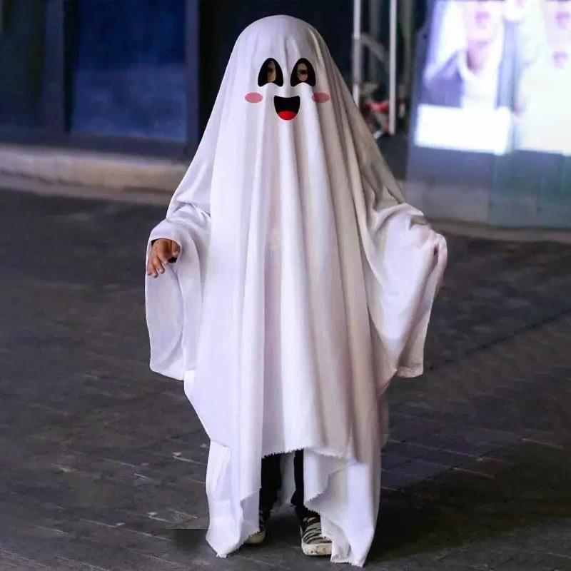 Белый плащ костюма призрака, реквизит для косплея на Хэллоуин L белый
Белый плащ костюма призрака, реквизит для косплея на Хэллоуин L белый
