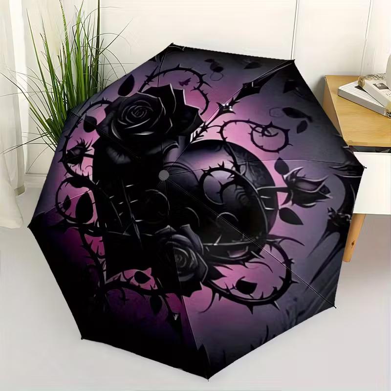 1 Gothic Rose Design Automatic Folding Umbrella | Compact Travel Umbrella with 8 Iron Ribs, Lightweight and Portable, Ideal fo (as the picture,Iron&8K)
1 Gothic Rose Design Automatic Folding Umbrella | Compact Travel Umbrella with 8 Iron Ribs, Lightweight and Portable, Ideal fo (as the picture,Iron&8K)
