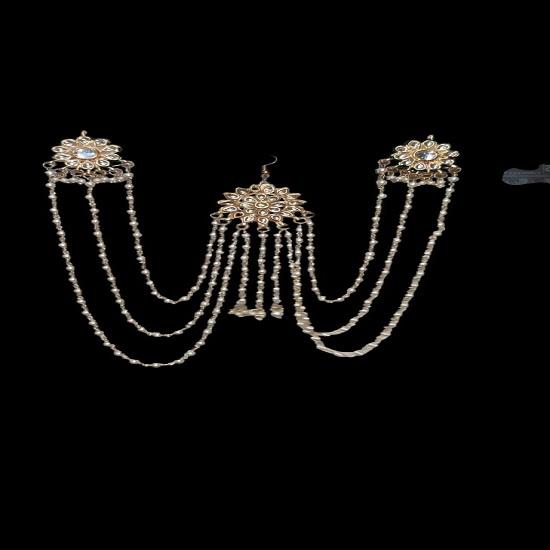 @Triple Layer Chain bahubali earring To Hair Accessory for Women
@Triple Layer Chain bahubali earring To Hair Accessory for Women