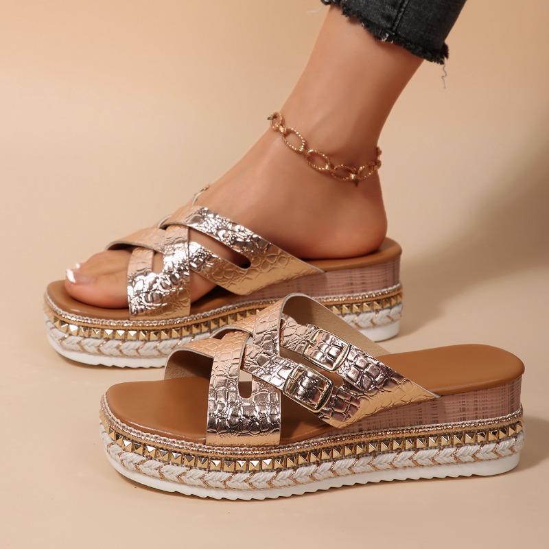 Модные женские тапочки больших размеров Летние новые тапочки на платформе и танкетке Не утомляющие ноги Модные и универсальные для ношения на улице Повседневные Крутые для мытья полов 43 шампанского
Модные женские тапочки больших размеров Летние новые тапочки на платформе и танкетке Не утомляющие ноги Модные и универсальные для ношения на улице Повседневные Крутые для мытья полов 43 шампанского