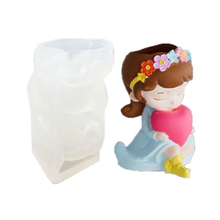 Creative Gift Silicone Mould Long Hair Girl Planter Theme For Handmade Candle Art Plasters
Creative Gift Silicone Mould Long Hair Girl Planter Theme For Handmade Candle Art Plasters