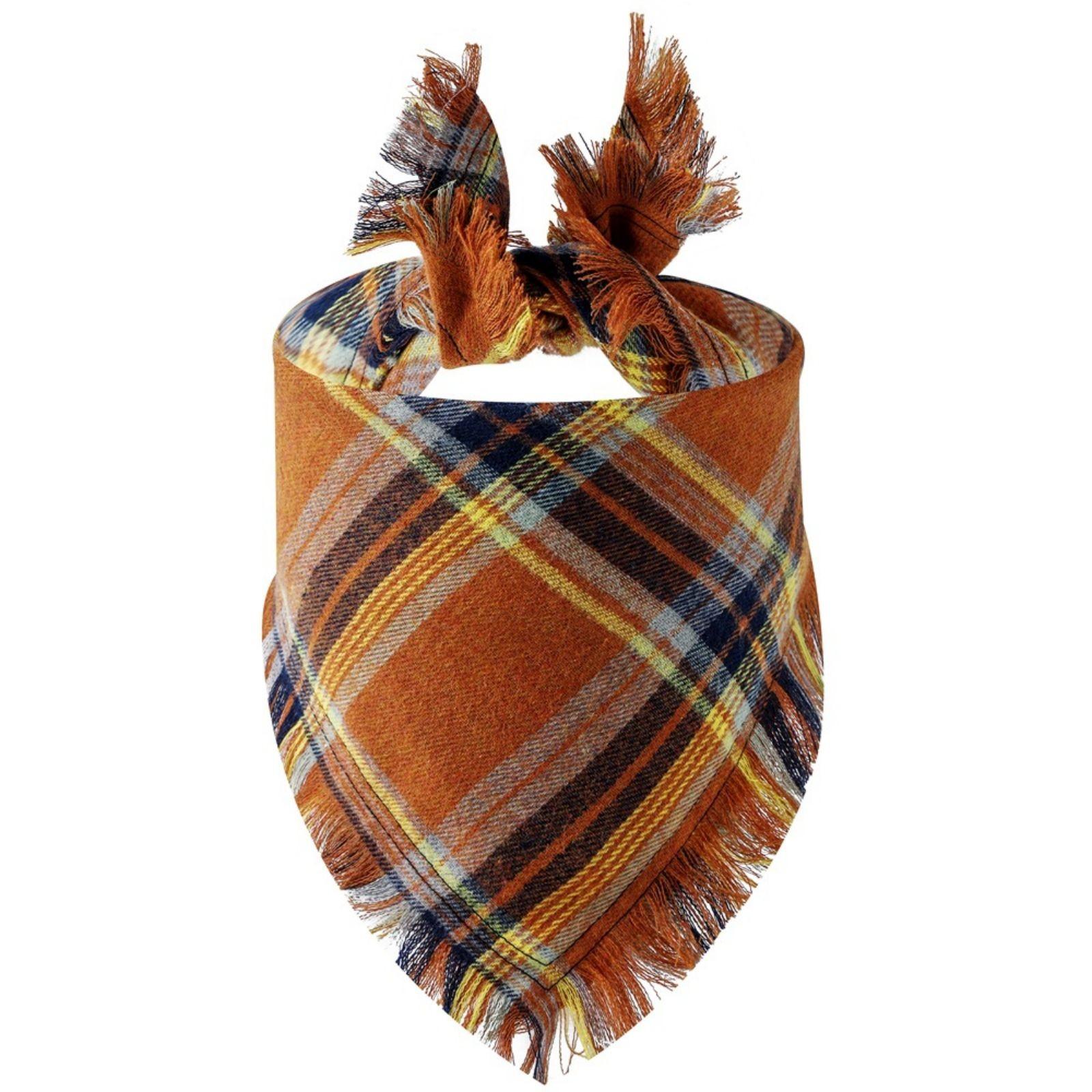 Vivifying Fall Dog Bandana With Tassels Edges, Classic Plaid Dog Scarf, Funny Dog Apparel & Accessories Costume For Photo Prop, And Party Decor One Size
Vivifying Fall Dog Bandana With Tassels Edges, Classic Plaid Dog Scarf, Funny Dog Apparel & Accessories Costume For Photo Prop, And Party Decor One Size