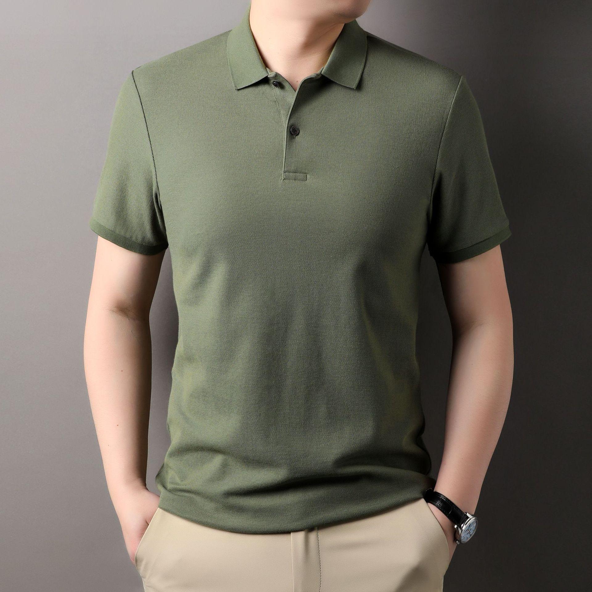 Новая футболка с короткими рукавами, летняя рубашка поло из мерсеризованного хлопка, однотонная футболка, деловая мужская одежда XXXXL зелёный
Новая футболка с короткими рукавами, летняя рубашка поло из мерсеризованного хлопка, однотонная футболка, деловая мужская одежда XXXXL зелёный