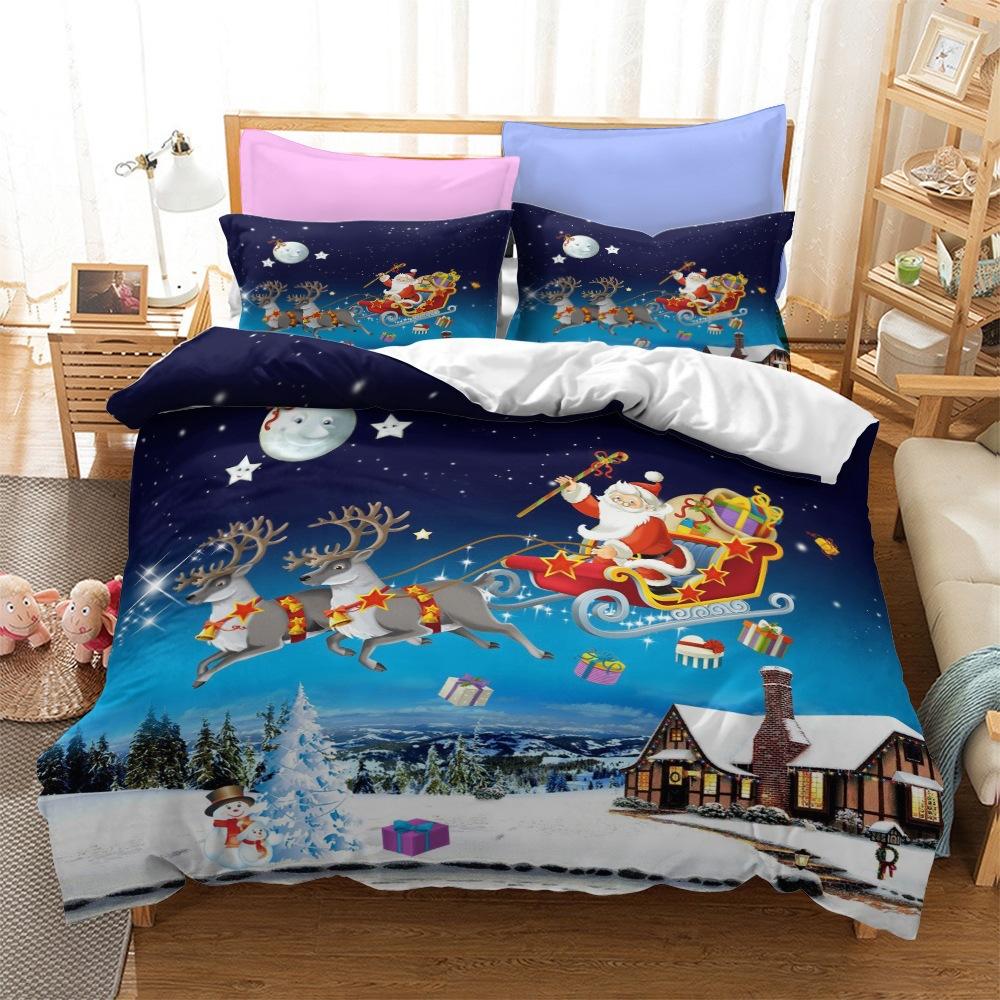 Christmas Series Bedding Three-Piece Home Textile Kit Digital Printing EU Single 135x200cm
Christmas Series Bedding Three-Piece Home Textile Kit Digital Printing EU Single 135x200cm