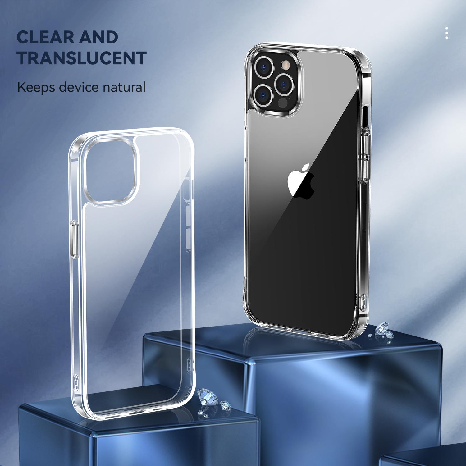 Electroplating Crystal Clear Hybrid Phone Cover for iPhone 12 Pro Max 6.7 Inch,Yellowing-Resistant TPU+PC Mobile Phone Accessory A
Electroplating Crystal Clear Hybrid Phone Cover for iPhone 12 Pro Max 6.7 Inch,Yellowing-Resistant TPU+PC Mobile Phone Accessory A