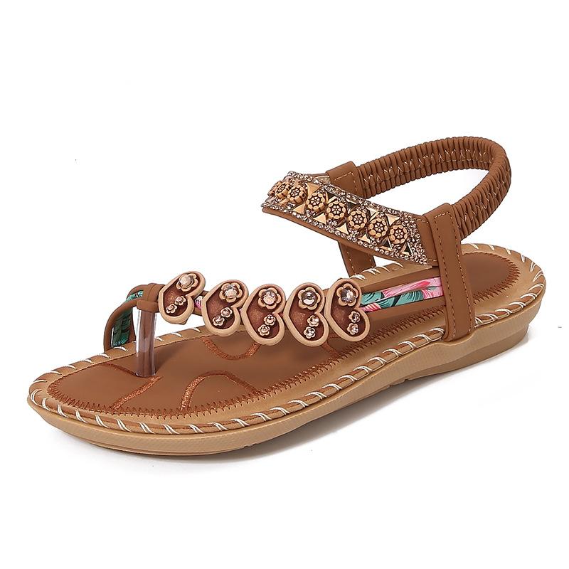 Yasi Run s new bohemian sandals for women s summer rhinestones, evening breeze flat bottom round head pinch feet, cold toes 36
Yasi Run s new bohemian sandals for women s summer rhinestones, evening breeze flat bottom round head pinch feet, cold toes 36