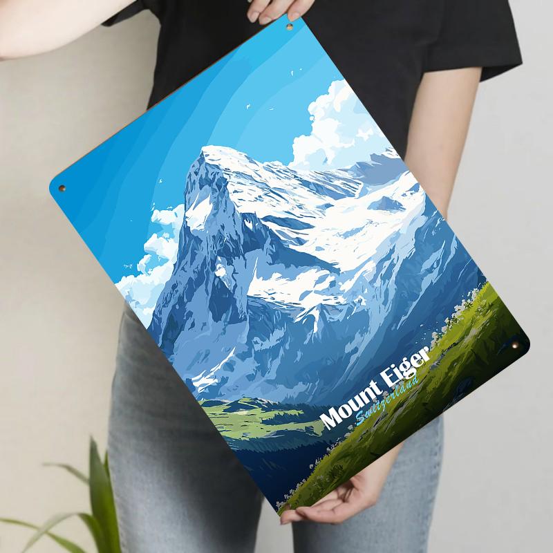 Mount Eiger Switzerland Snow Mountain Landscape Iron Painting Home Wall Decor Metal Artwork for Living Room 20x30cm(7.8x11.8inch)
Mount Eiger Switzerland Snow Mountain Landscape Iron Painting Home Wall Decor Metal Artwork for Living Room 20x30cm(7.8x11.8inch)