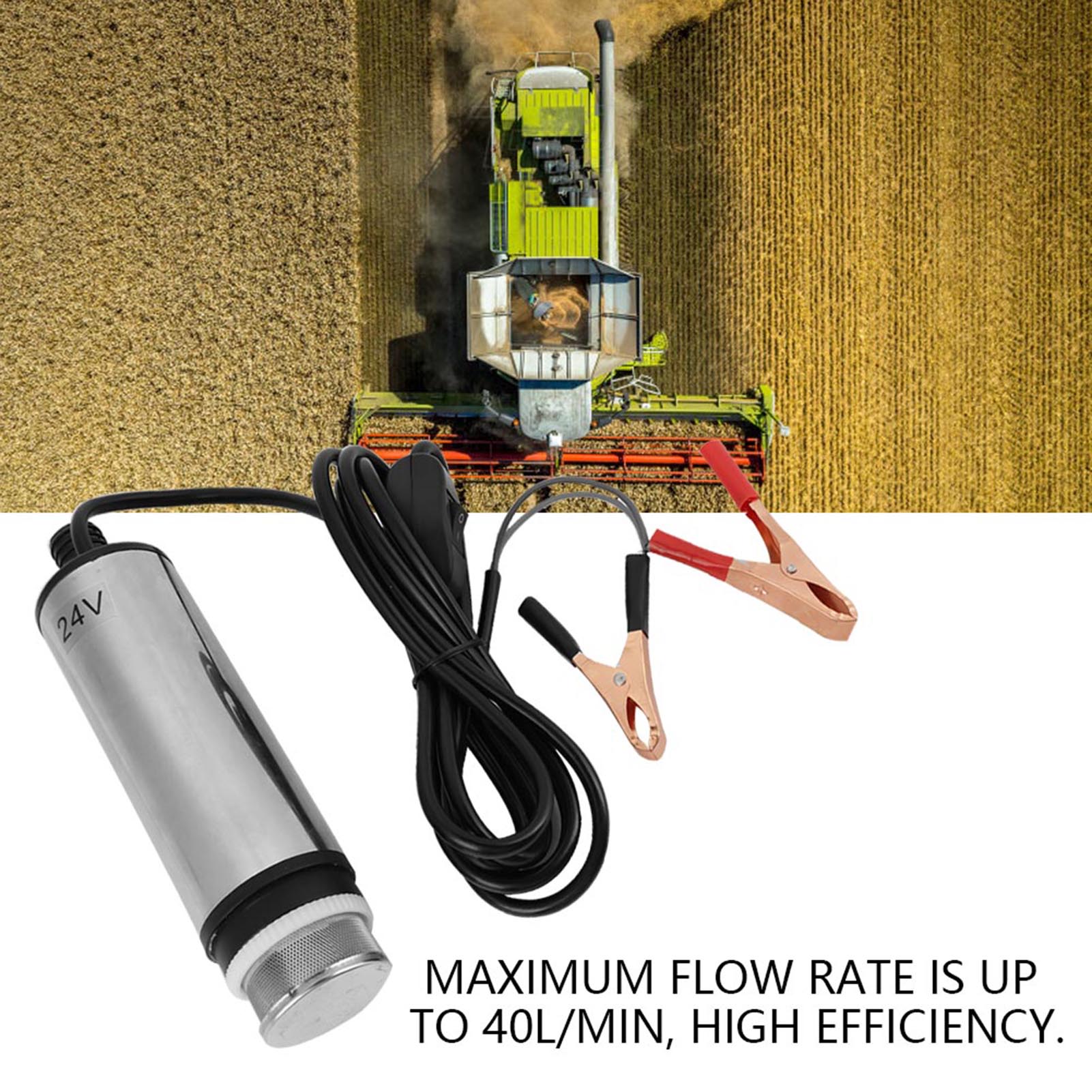 Погружной насос из нержавеющей стали постоянного тока 24 В для воды, дизельного топлива, керосина, заправочного инструмента
Погружной насос из нержавеющей стали постоянного тока 24 В для воды, дизельного топлива, керосина, заправочного инструмента