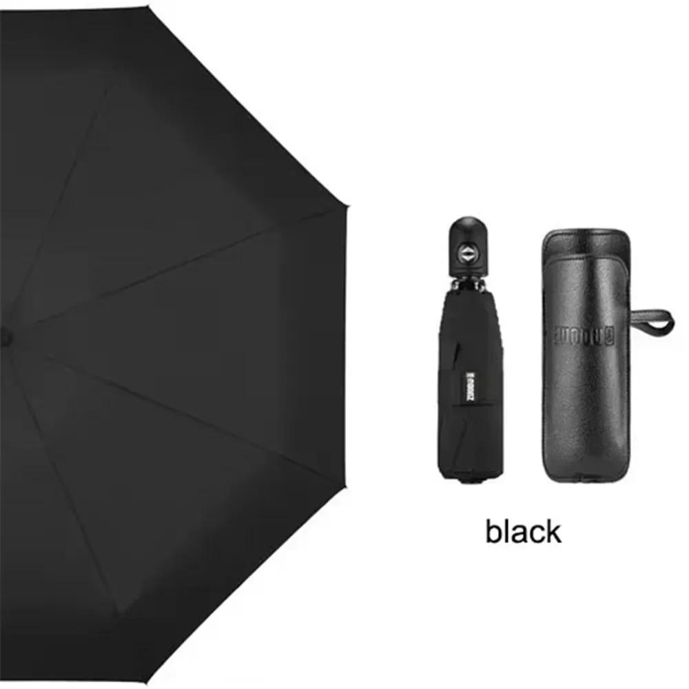 Zuodu Luxury Mini Automatic Sunny Umbrella Ultra-light Five-fold with Leather Bag Small Portable for Car Man Woman Gift Aluminum&8K
Zuodu Luxury Mini Automatic Sunny Umbrella Ultra-light Five-fold with Leather Bag Small Portable for Car Man Woman Gift Aluminum&8K